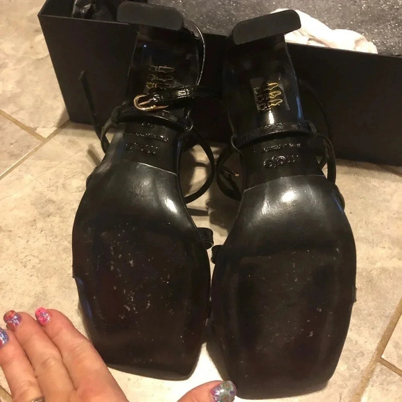 Maje Farrie Croc-Effect leather sandals Size 7 - Picture 10 of 15